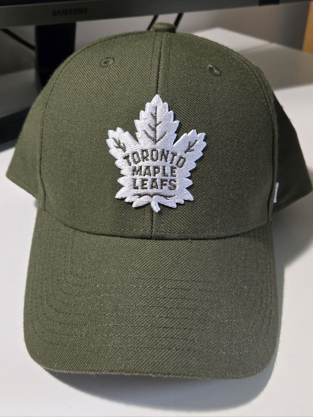 47 Brand Toronto Maple Leafs Olive Green Baseball Cap Hat